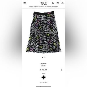 Msgm pleated skirt
